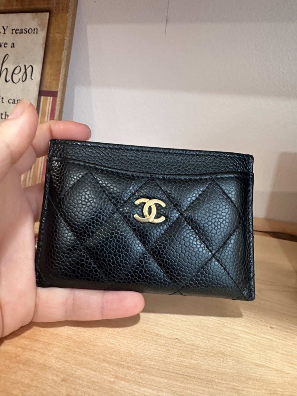 ✨Chanel Classic Caviar Card Holder – Black with Gold Hardware✨ - Picture 11 of 16